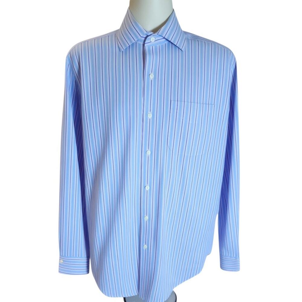 Ralph Lauren‎ Mens 15.5 34/35 Non Iron L/S Button Down Shirt Multicolor Striped